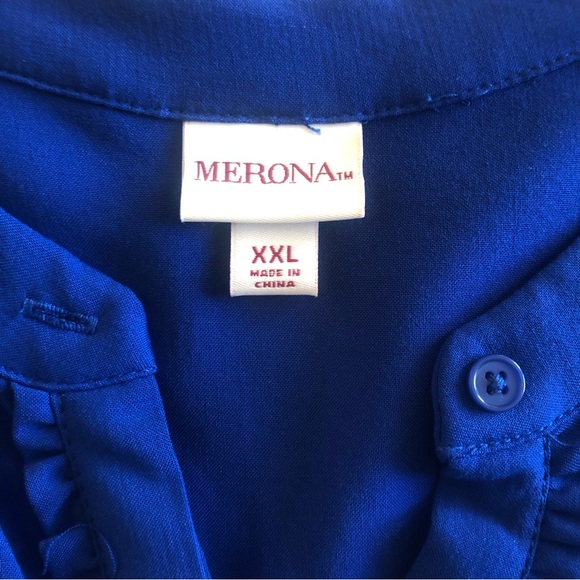 Merona Royal Blue Sleeveless Top Size XXL - Picture 7 of 12